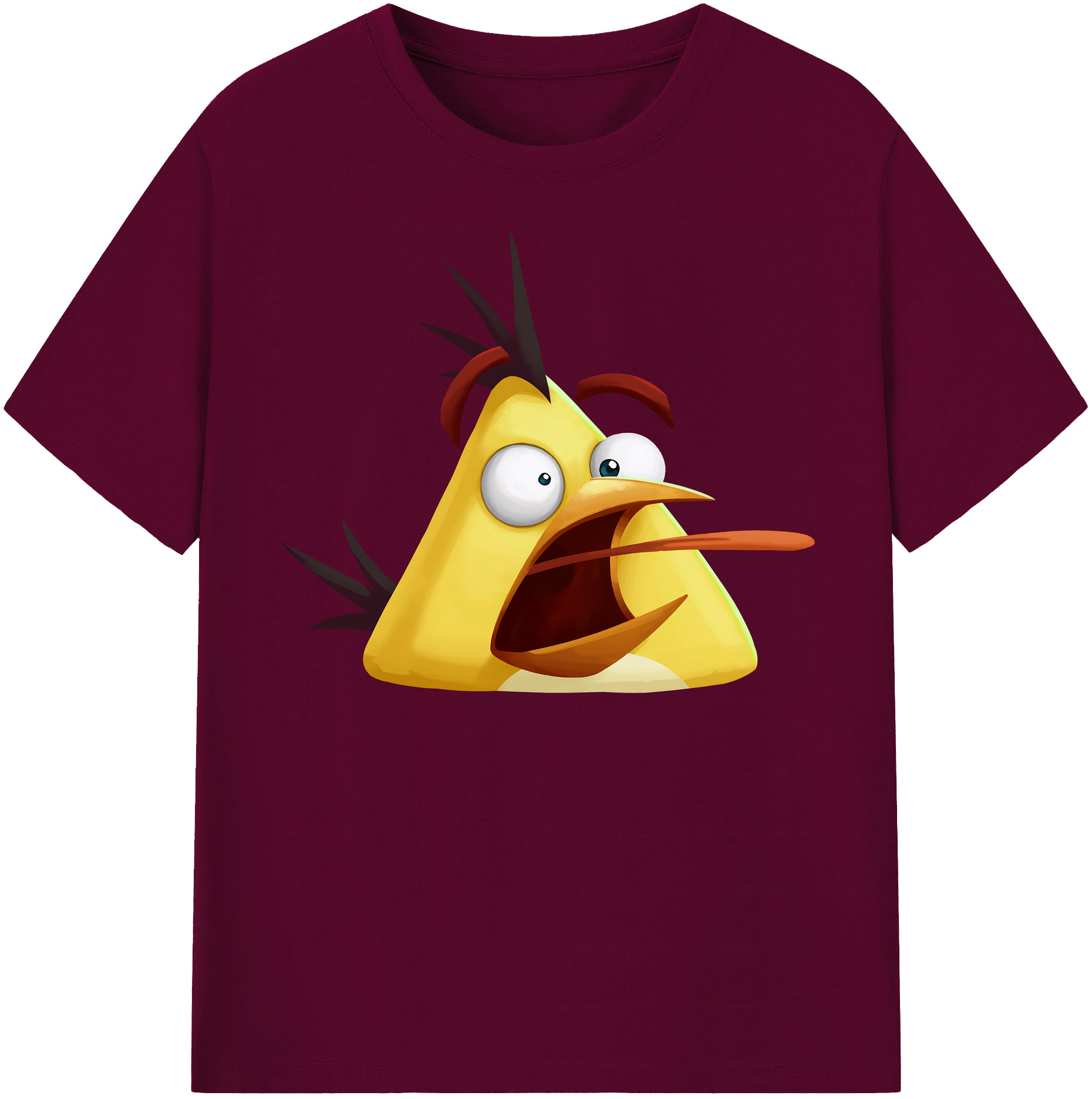 （画像用） Angry Birds アングリーバード レディースカジュアルプリントTシャツ（綿100％）